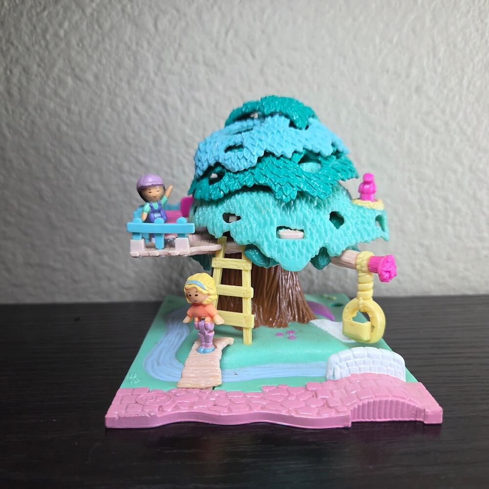 Vintage 1994 Polly Pocket Bluebird Tree House - COMPLETE RARE HTF